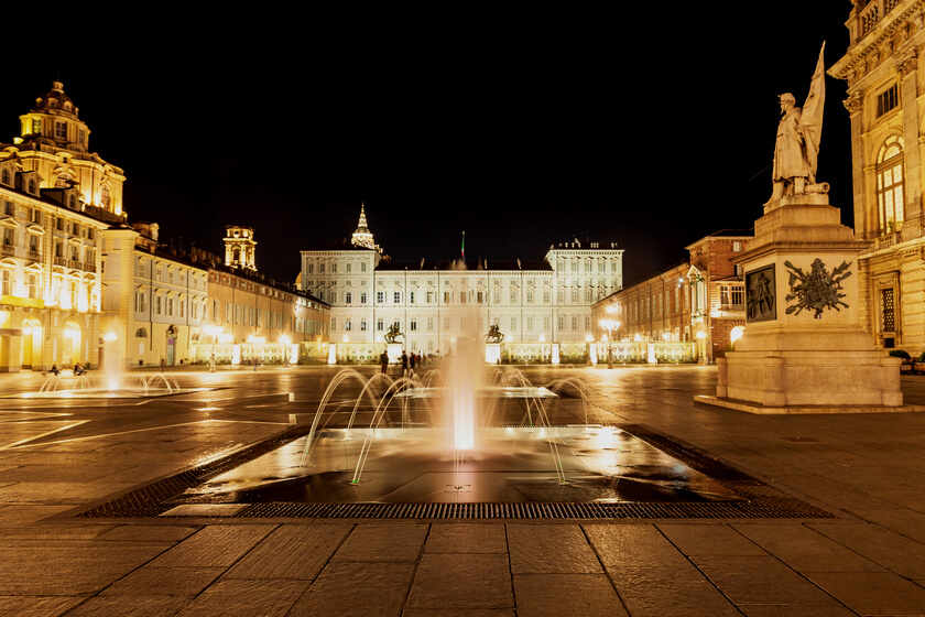 Castle Square in Turin, Italy